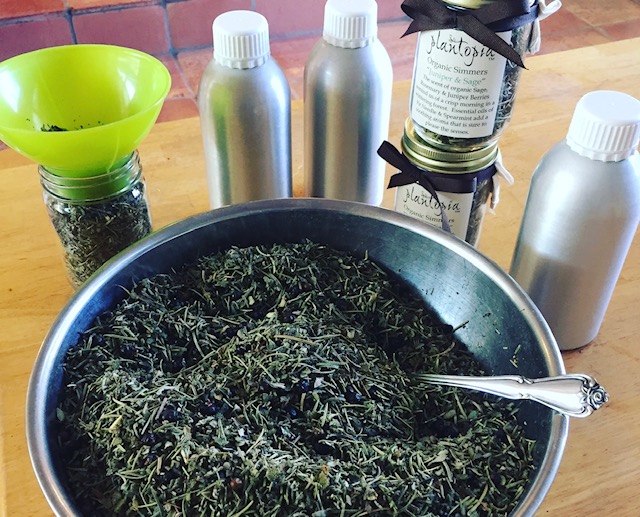 Juniper and Sage Bath Tea