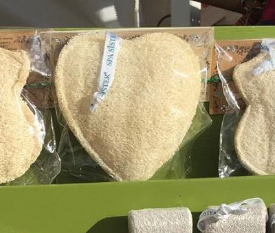 Heart Shaped Loofah Sponge